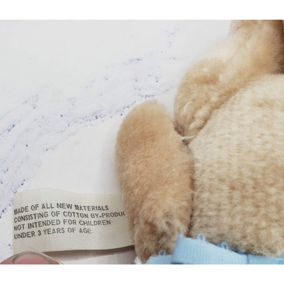 Bunny Rabbit Stuffed Animal Plush Lot of 2 Purple Brown Easter Spring - Picture 13 of 14